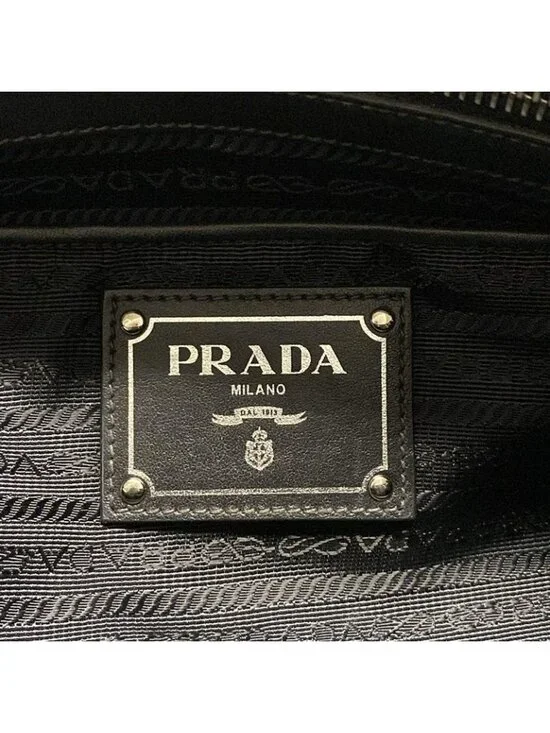 Prada Tote Black Leather Tag - Picture 9 of 15